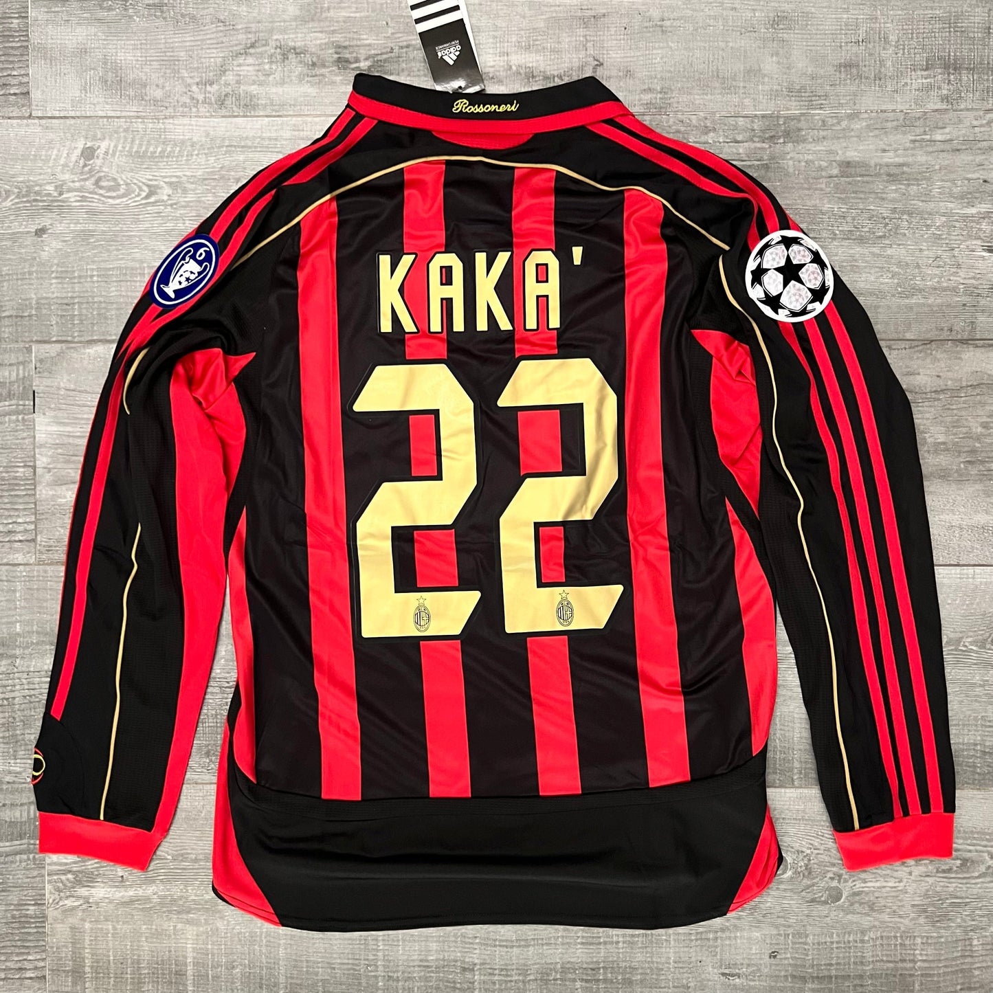 Ac Milan Kaka 2006-07 Football Shirt Long Sleeve Home Retro Soccer Jersey