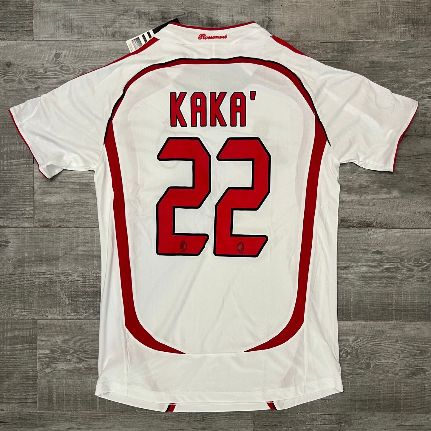 Kaka A2006-2007 Football Shirt Ac Milan Away White Retro Soccer Jersey