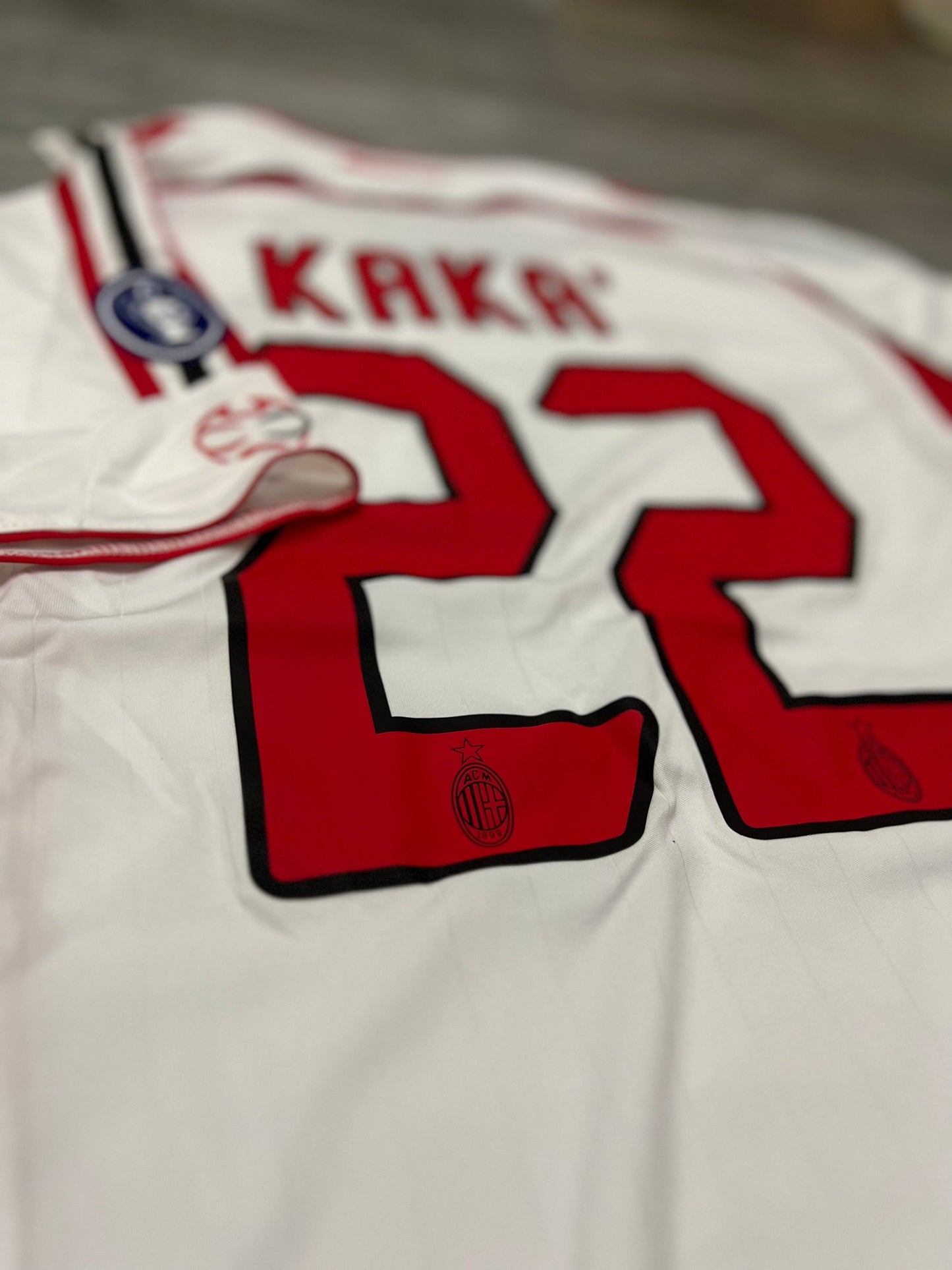 Kaka A2006-2007 Football Shirt Ac Milan Away White Retro Soccer Jersey