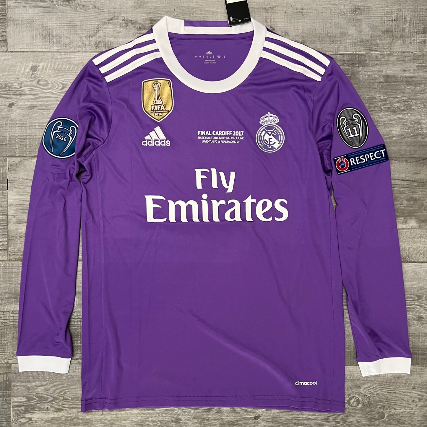 Ronaldo 2016-17 Football Shirt Real Madrid Long Sleeve Soccer Purple Jersey