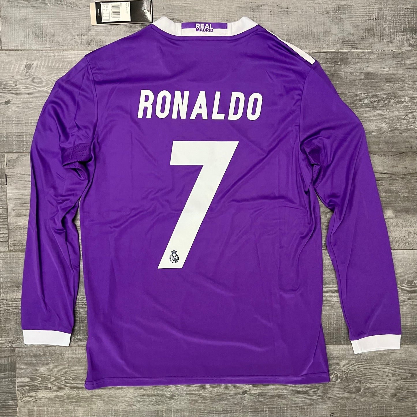 Ronaldo 2016-17 Football Shirt Real Madrid Long Sleeve Soccer Purple Jersey
