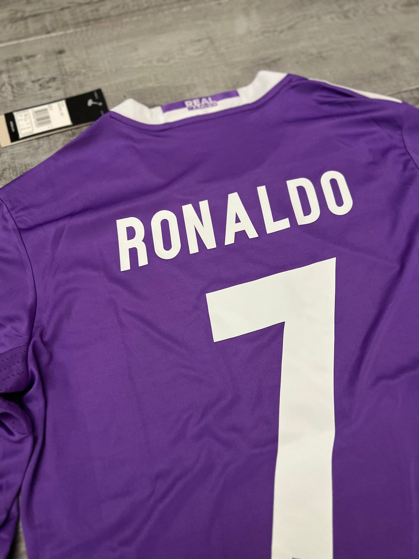 Ronaldo 2016-17 Football Shirt Real Madrid Long Sleeve Soccer Purple Jersey