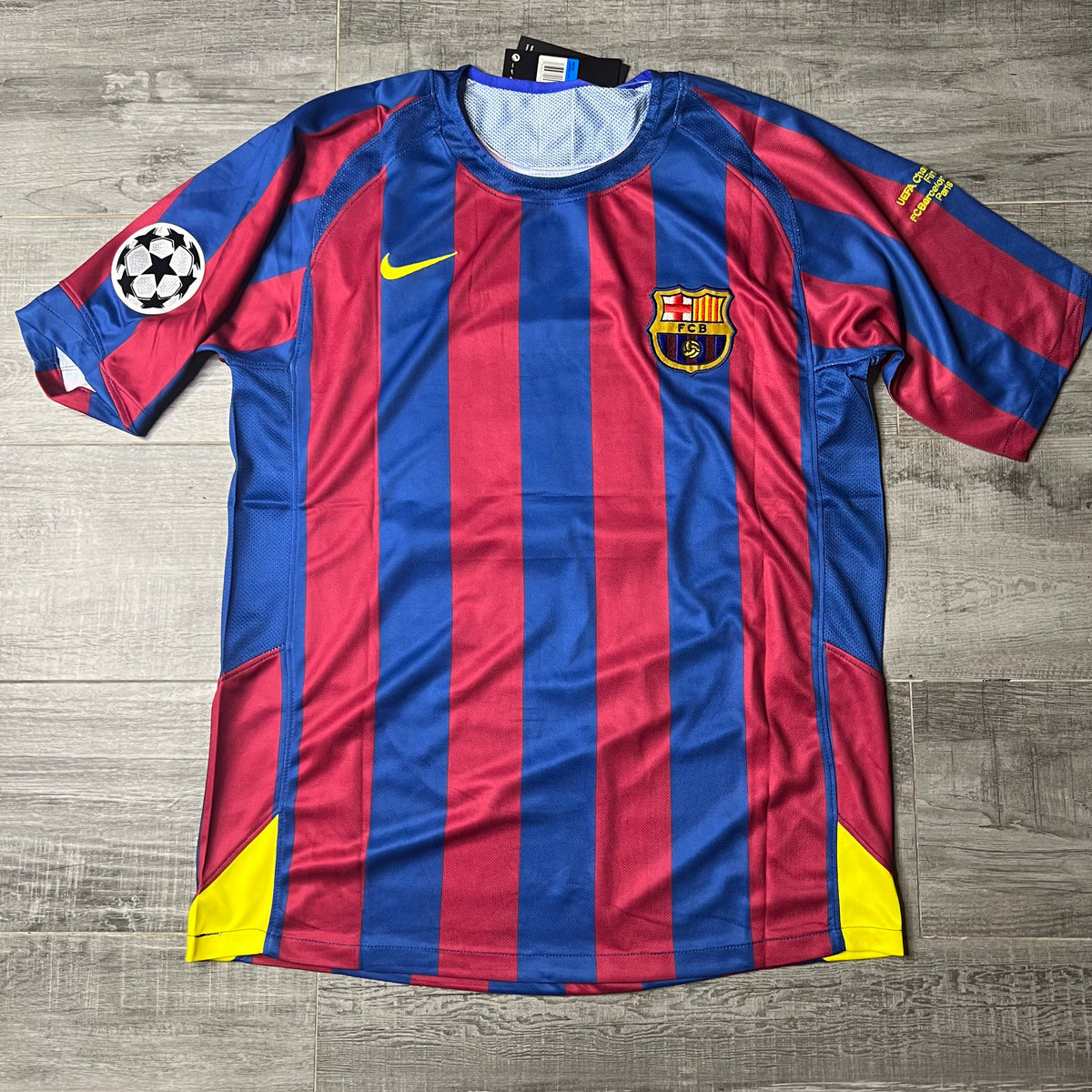 Fc Barcelona 2005-06 Jersey #10 Home Long Sleeve Football Shirt Ronaldinho